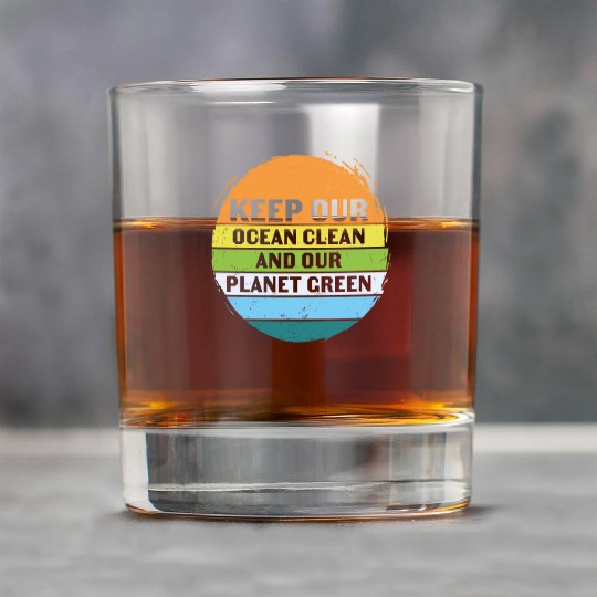 Keep Our Ocean Clean And Planet Green Retro Rock Glasses