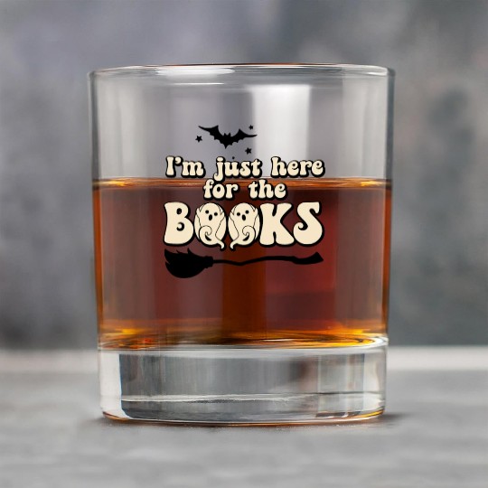 Funny Librarian Book Lover Halloween Ghost Rock Glasses