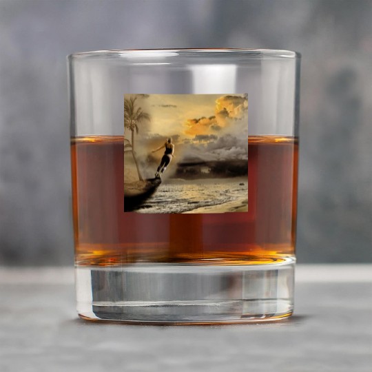 dark blue ocean waves storm fantasy Rock Glasses