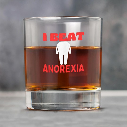 I Beat Anorexia FUNNY Rock Glasses