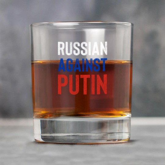 Russian against Putin russia flag grunge Rock Glasses
