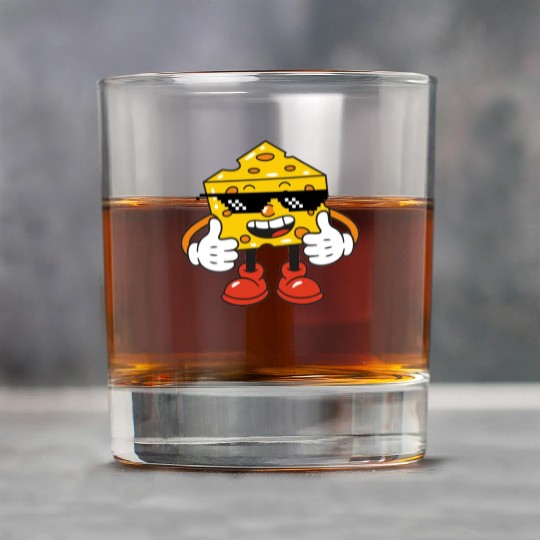 thug life cheese Rock Glasses