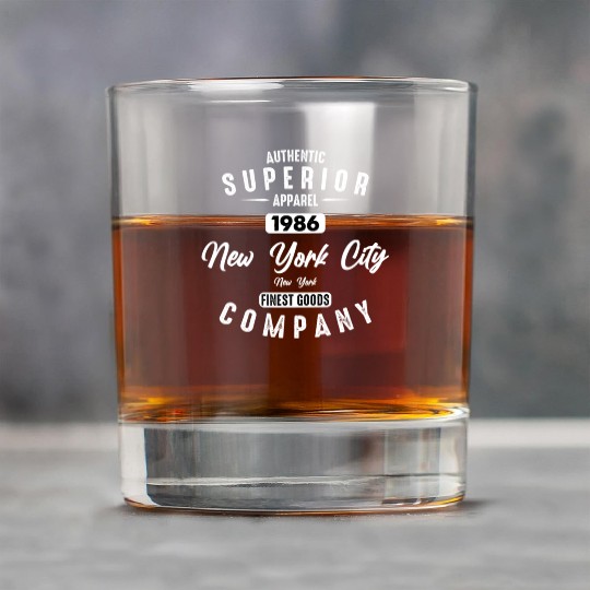 New York City Born In 1986 Vintage Birthday Rock Glasses