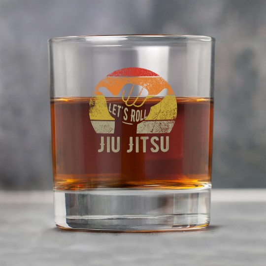 Jiu Jitsu costume of vintage BJJ let's roll Rock Glasses