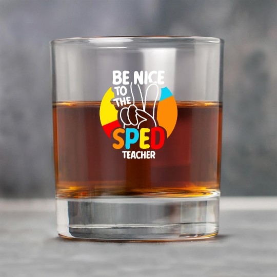 Be Nice To The Sped Teacher Special Education Cute Rock Glasses