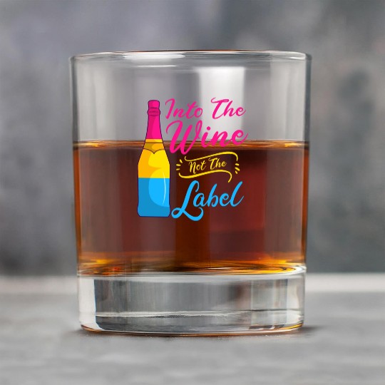 Into The Wine Not The Label LGBT Pansexual Pride Rock Glasses