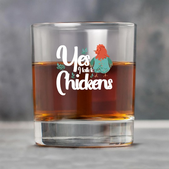 Chickens Rooster Chicken Farmer Hen Poultry Cock Rock Glasses