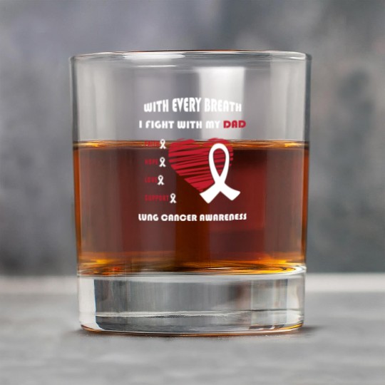 Faith Hope Love Support Squad Lung Cancer Dad Rock Glasses