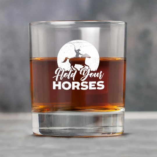 Hold Your Horses Western Rodeo Riding Cowboy Rock Glasses