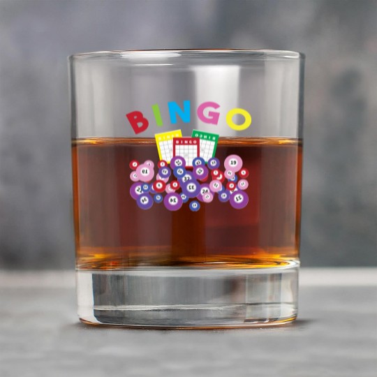 Bingo Card And Balls Card Game Bingo Rock Glasses