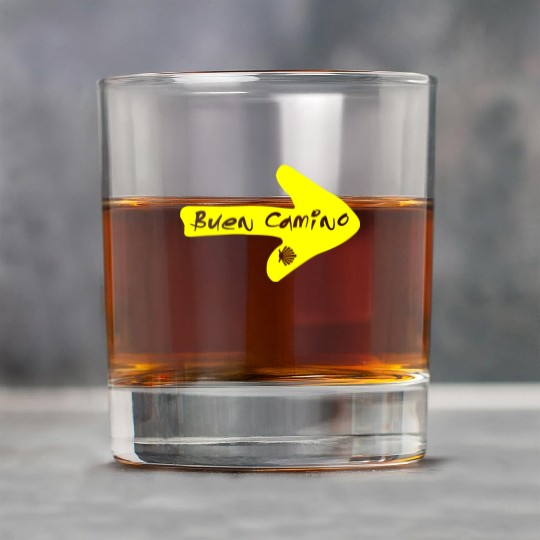 Buen Camino de Santiago Compostela Spain St James Rock Glasses