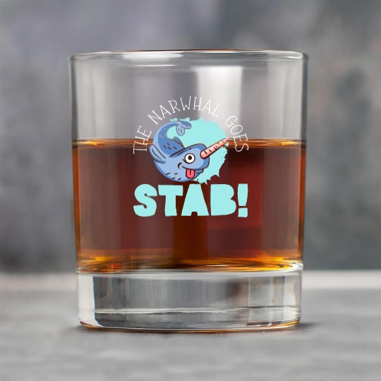 The Narwhal Goes Stab Unicorn Of The Sea Narwhale Rock Glasses