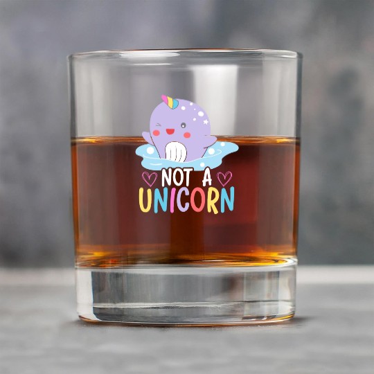 Not A Unicorn Of The Sea Animal Narwhale Narwhal Rock Glasses