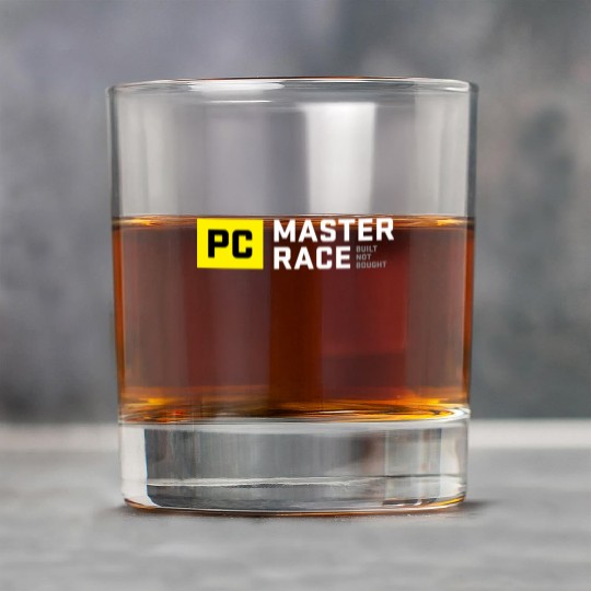 Pc Master Race Built Not Bought Glorious Rock Glasses