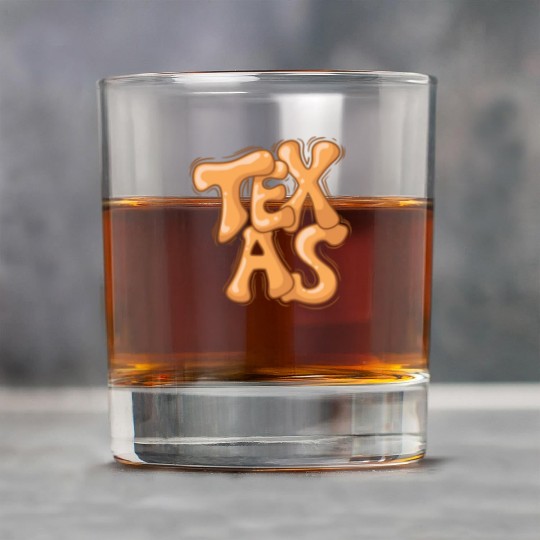 Texas US State of the USA America Rock Glasses