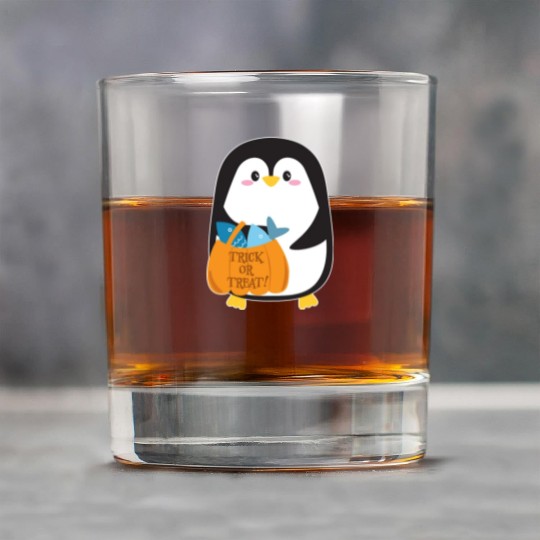 Cute penguin on Halloween Rock Glasses