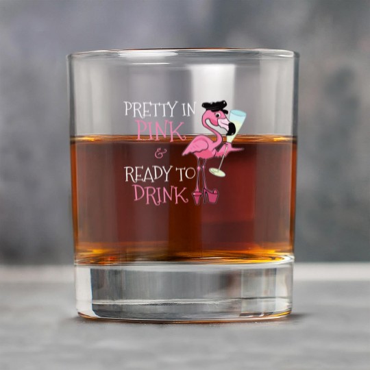 Pretty In Pink Ready To Drink Flamingo Lover Rock Glasses