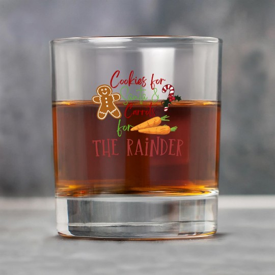 Christmas Cookie Graphic Rock Glasses