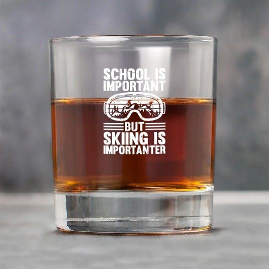 Skiing Kids Freestyle-Skiing School Kids - School Rock Glasses