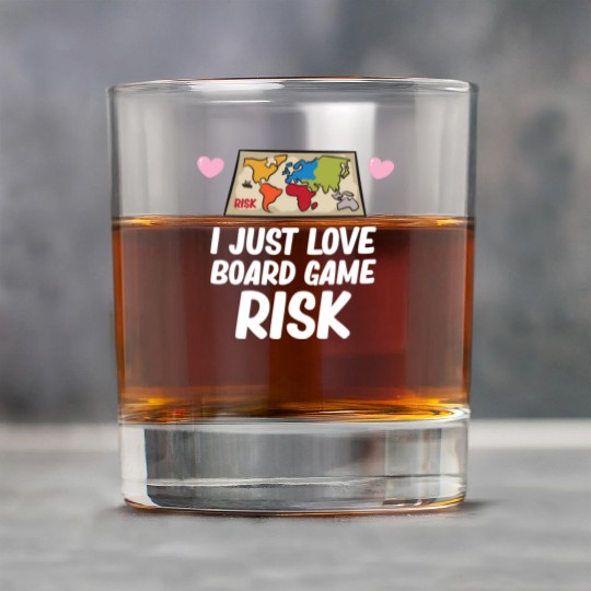 Risk - I just love board game risk Rock Glasses