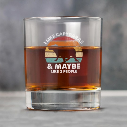 I Like Capybaras and Maybe 3 People Funny Capybara Rock Glasses