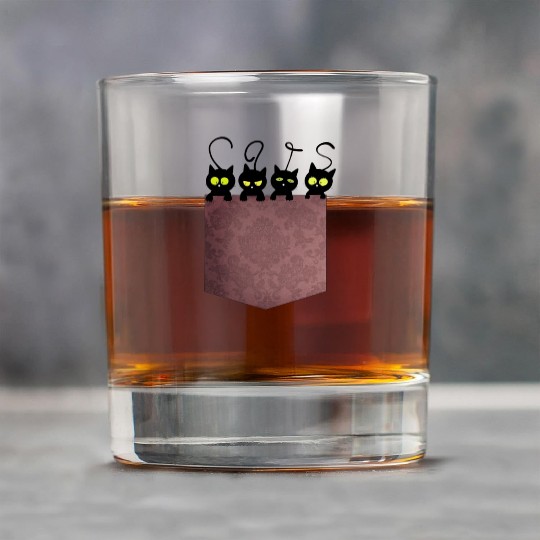 Cats in the pocket Rock Glasses
