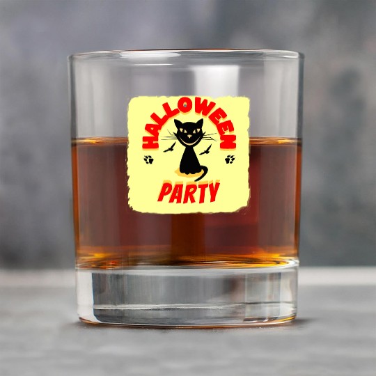 HALLOWEEN PARTY NIGHT Rock Glasses