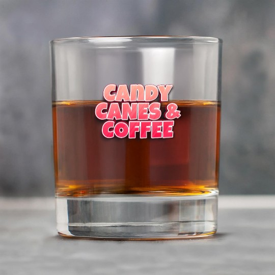 Candy Cane Candy Canes And Coffee Rock Glasses