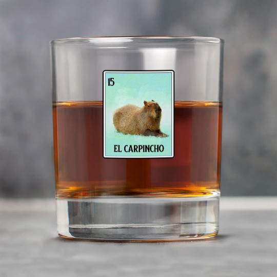 El Carpincho Mexican Capybara Cards Funny Rodent Rock Glasses