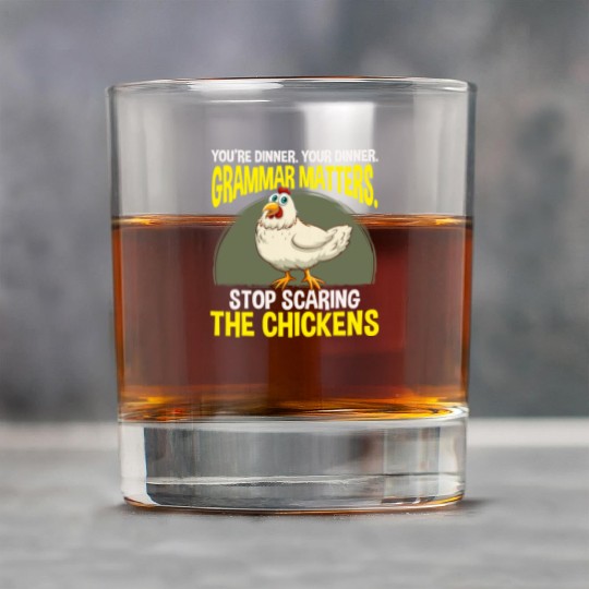 Funny Grammar Teacher Chicken Farming Rock Glasses
