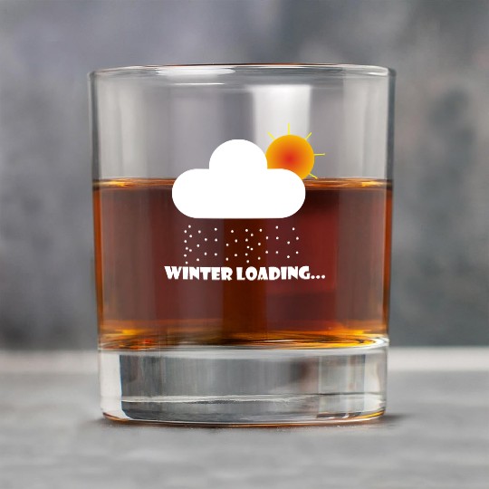 Funny Winter Christmas Holidays Rock Glasses
