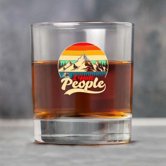 I Hate People Hiking Camping Rock Glasses
