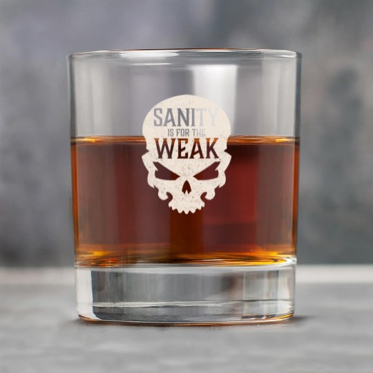 Demon Skull Sanity is for the Weak Rock Glasses