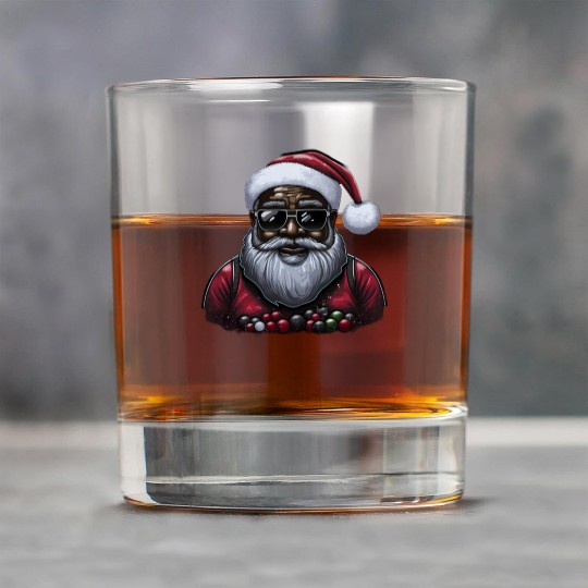 Black Santa, African American Santa Claus Rock Glasses