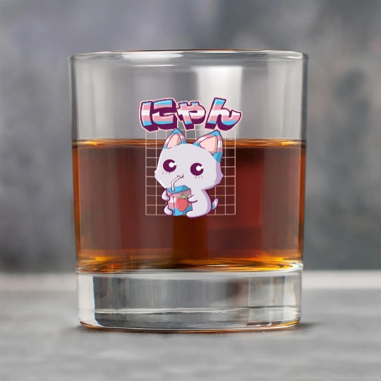 Transgender Pride Kawaii Cat Strawberry Milk Trans Rock Glasses