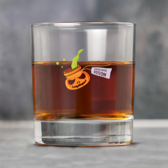 Pumpkin Spice Potion Coffee Enthusiast Halloween Rock Glasses