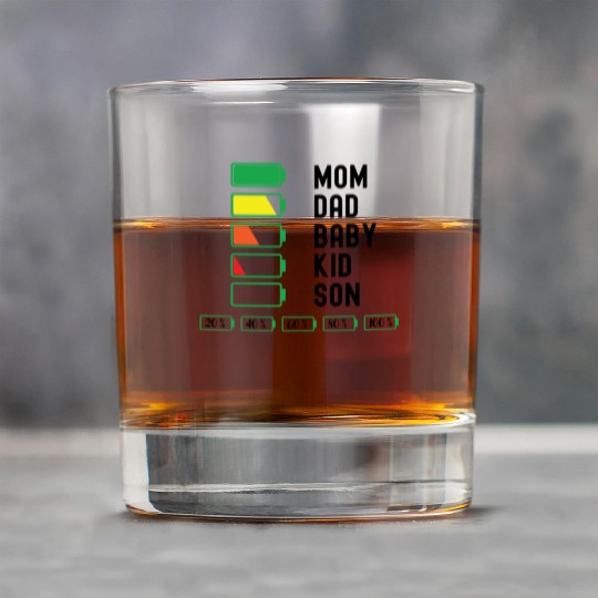 Mom Dad Baby Birth Gift Rock Glasses