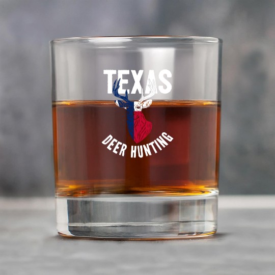 Texas Deer Hunting Buck Stag Hunter Rock Glasses