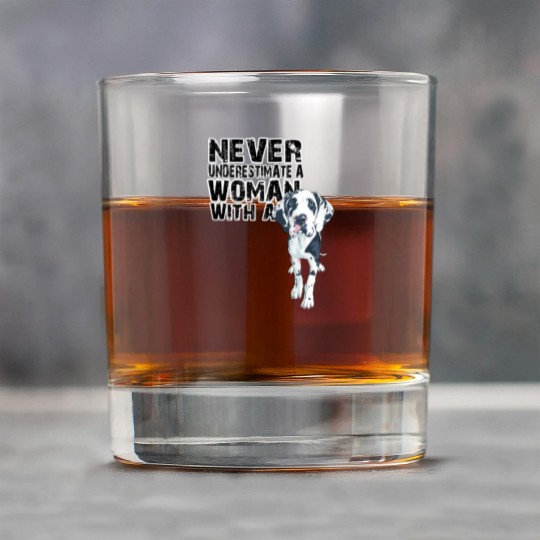 Great Dane Never Underestimate Rock Glasses
