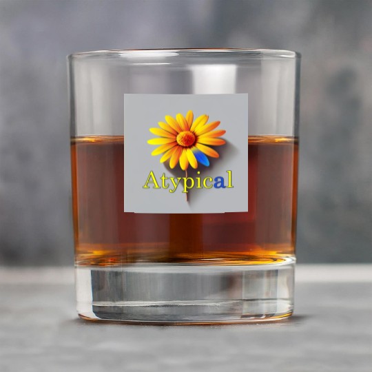 Colorful flower, atypical or neurodivergent Rock Glasses