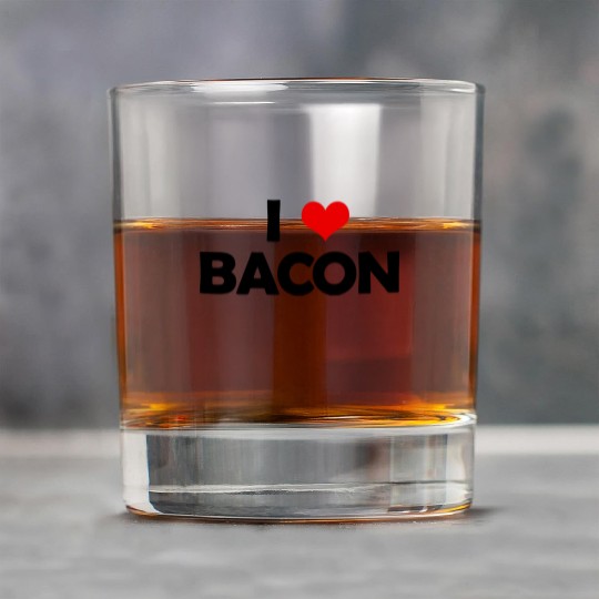 I Love Bacon Rock Glasses