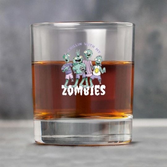 Chilling with my zombies Chilling with my zombies Rock Glasses