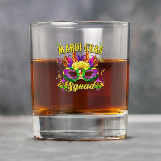 Mardi Gras Festival Celebration - Mardi Gras Squad Rock Glasses
