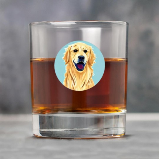 Golden Retriever & Blue Sky Rock Glasses