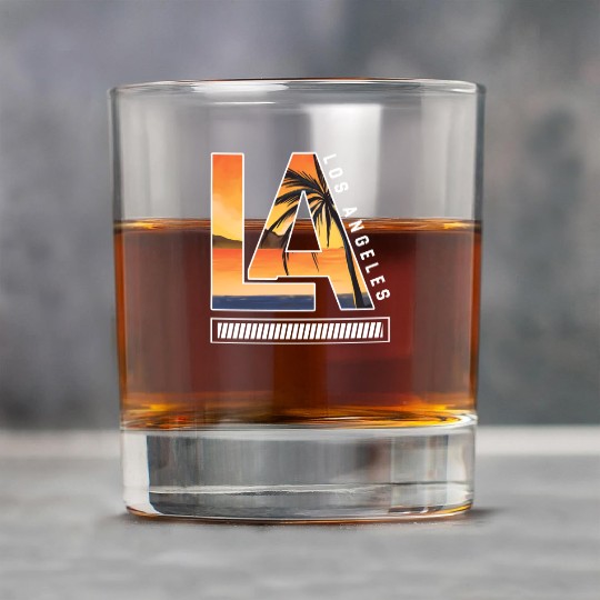 Los Angeles LA California Gift Rock Glasses