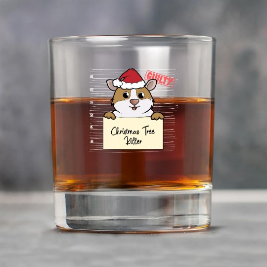 Guinea pig christmas funny prison Rock Glasses