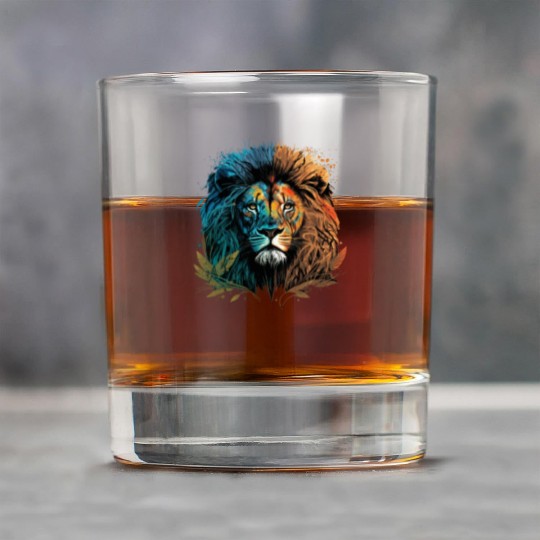 Two Face Lion Rock Glasses