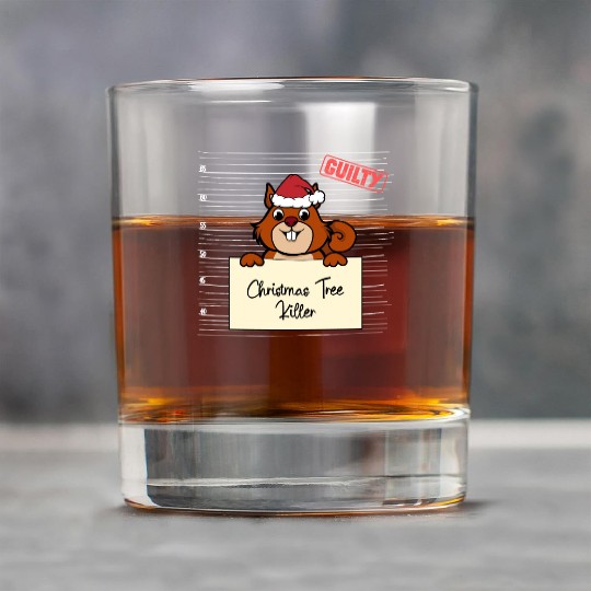 Squirrel christmas funny prison Rock Glasses