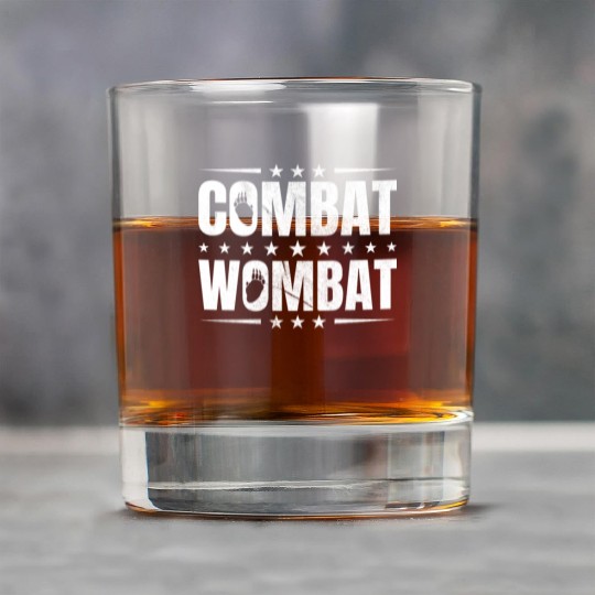 Combat Wombat For A Wombats Lover Rock Glasses