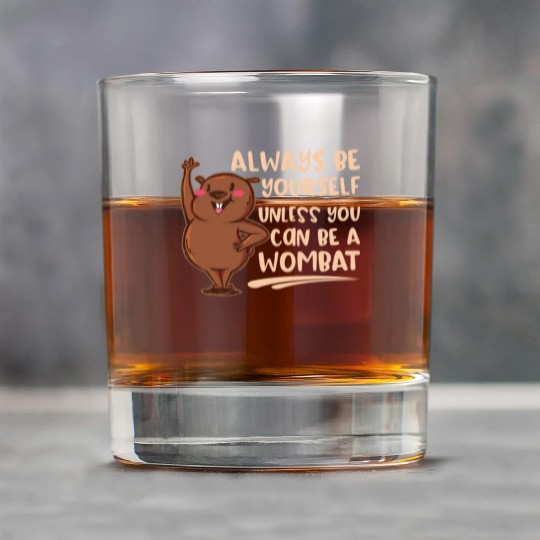 Native Australian Animal Lovers Cute Wombat Rock Glasses